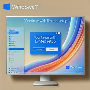 'Continue with limited setup' option