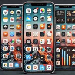 iPhone home screen with folders and widgets- Top 10 iPhone tips 