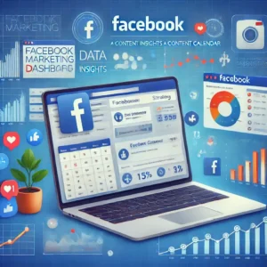 Facebook marketing dashboard with data insight