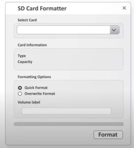 SD Memory Card Formatter for Windows Mac in sdcard.org 