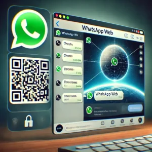 WhatsApp Web interface on a computer